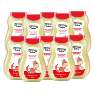 Kit 10 Sabonete Líquido Glicerinado Dinno Baby 100mL – Limpeza Suave da Cabeça aos Pés com pH Neutro em Oferta na Shopee