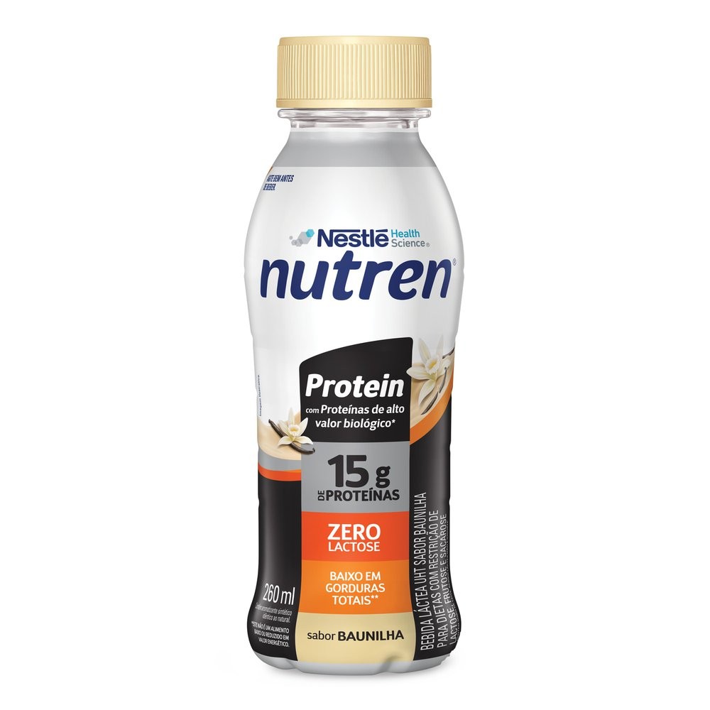Bebida Láctea Nutren Protein 15g de Proteínas Baunilha 260ml - Health