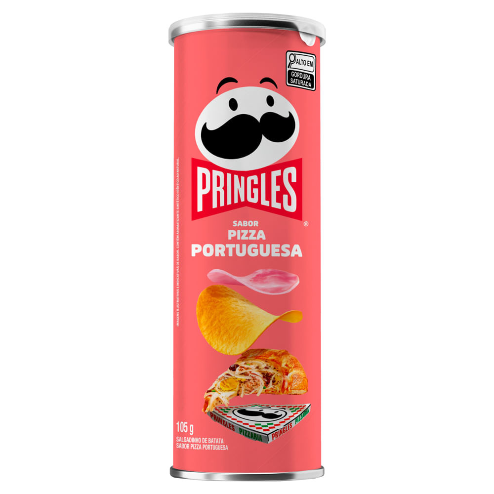 Batata Pringles Sabor  Pizza Portuguesa 105g - Food & Beverages