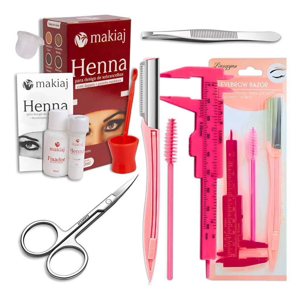 Kit Henna Sobrancelhas Super desing PROFISSIONAL  em Oferta na Shopee