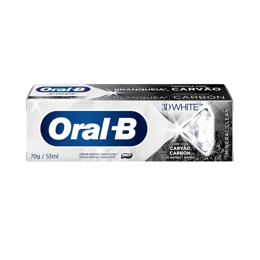 Creme Dental Oral B Mineral Clean 3D White 70g - Health