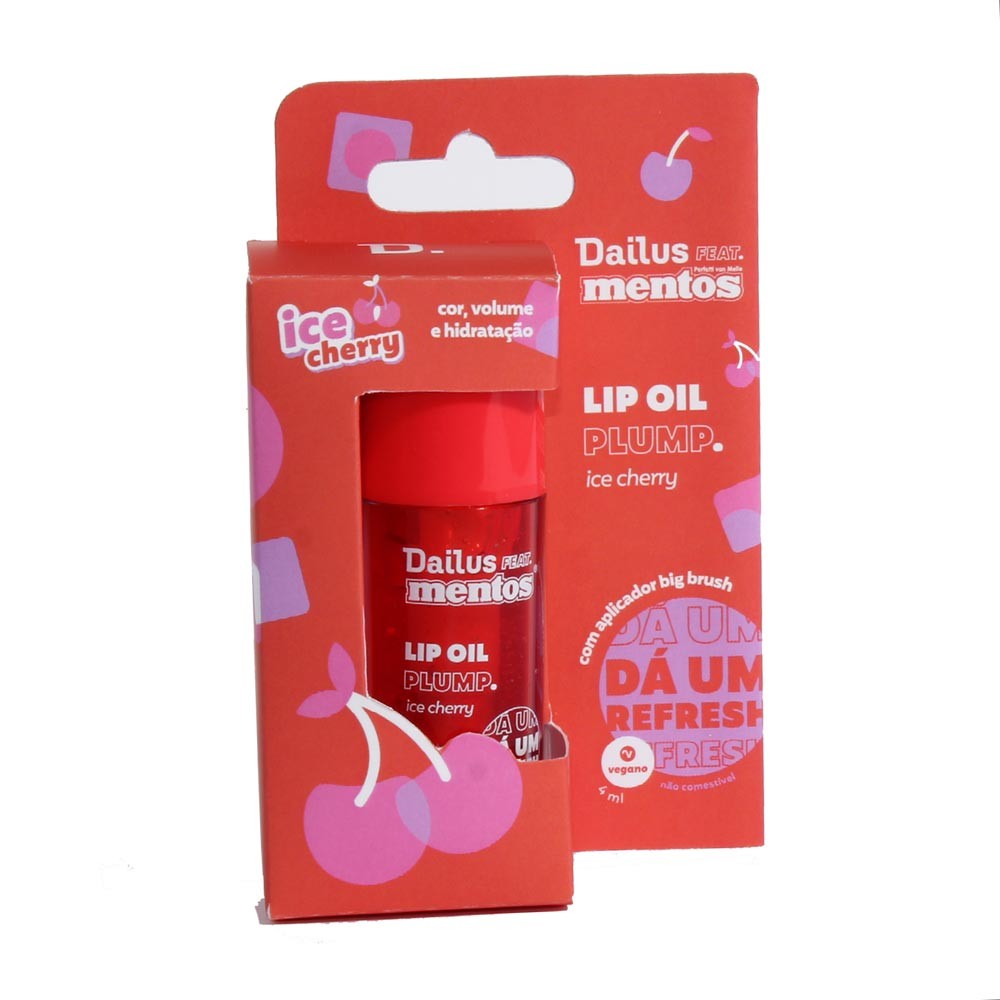 Lip Tint Dailus Oil Plump Mentos Ice Cherry 4ml - Beauty