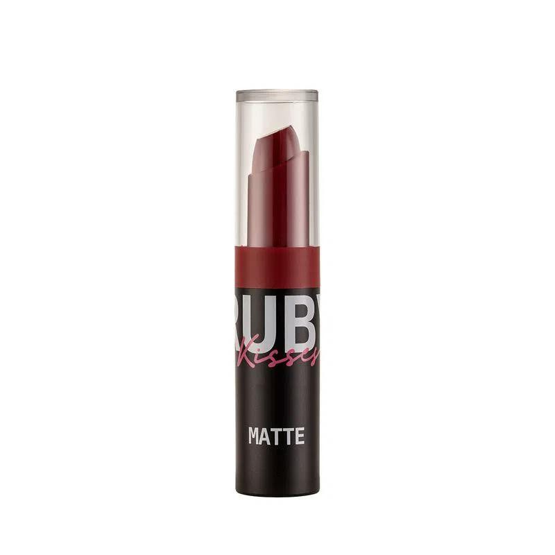 Batom em Bala Ruby Kisses Matte Kiss Red 07B