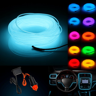 Fita Neon Carro Tunning Colorido LED Automotivo à Prova d’Água Conector 12V Mangueira Iluminação Som e Painel de Carro em Oferta na Shopee