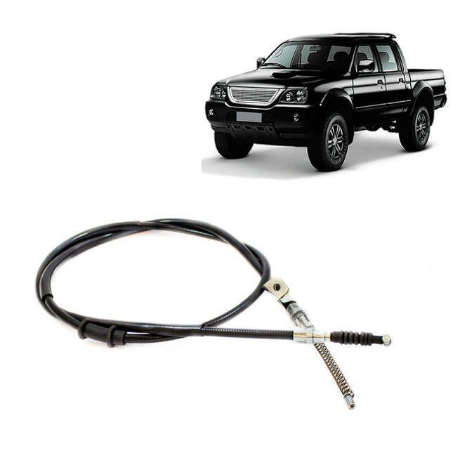 Cabo Freio Mão Traseiro Esquerdo Compatível com Mitsubishi L200 Sport ano 2003 2004 2005 2006