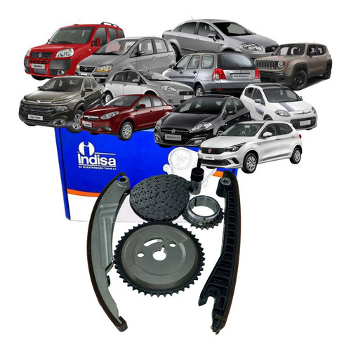 Kit Corrente Tensor Indisa Argo Bravo Cronos Doblo Grand Siena Idea Linea Palio Weekend Punto Strada