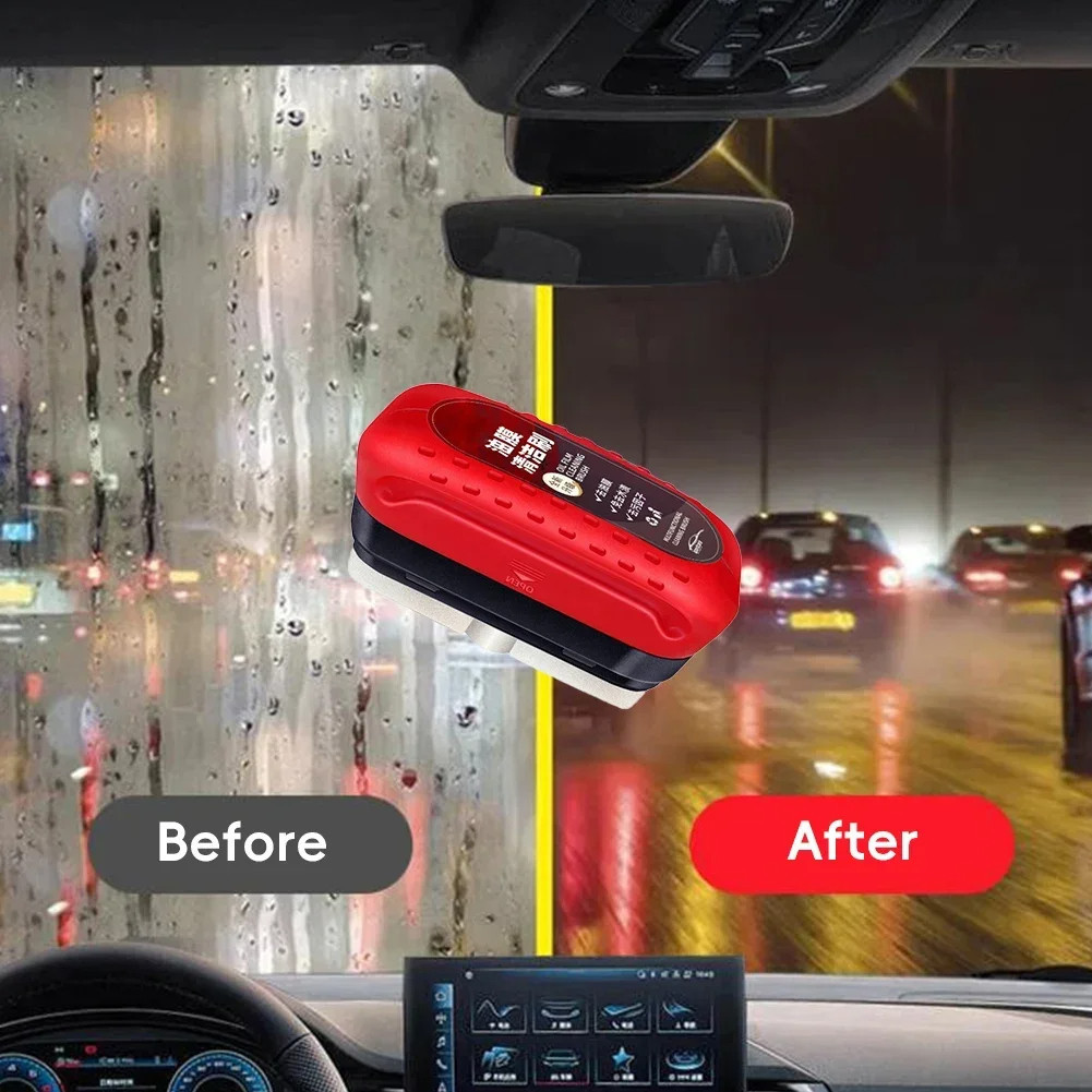 Limpador De Vidro Esponja Automotiva Escova De Limpeza Para-Brisa Óleo Filme Agente De Polimento Anti Mancha ANJIN em Oferta na Shopee