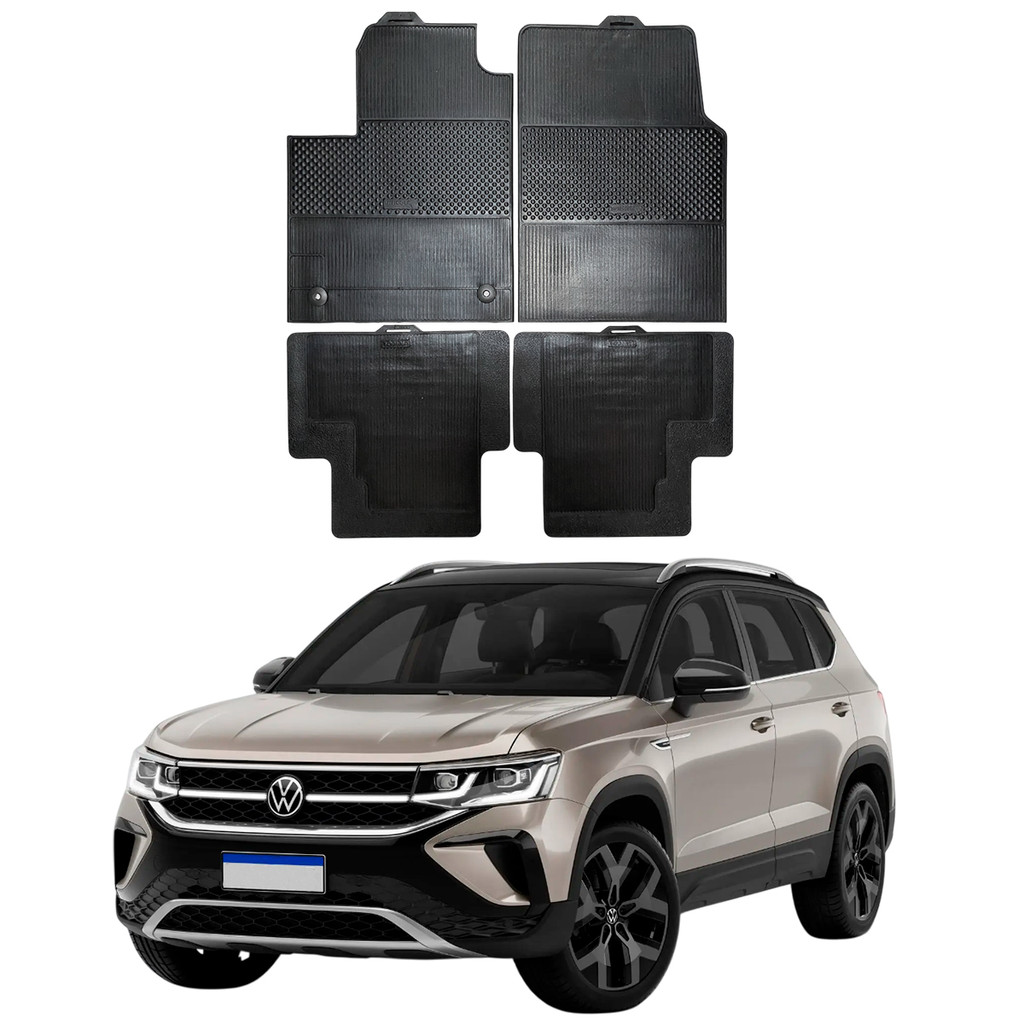 Tapete Vw Taos 2021 Em Diante Stratus 100% Borracha Borcol
