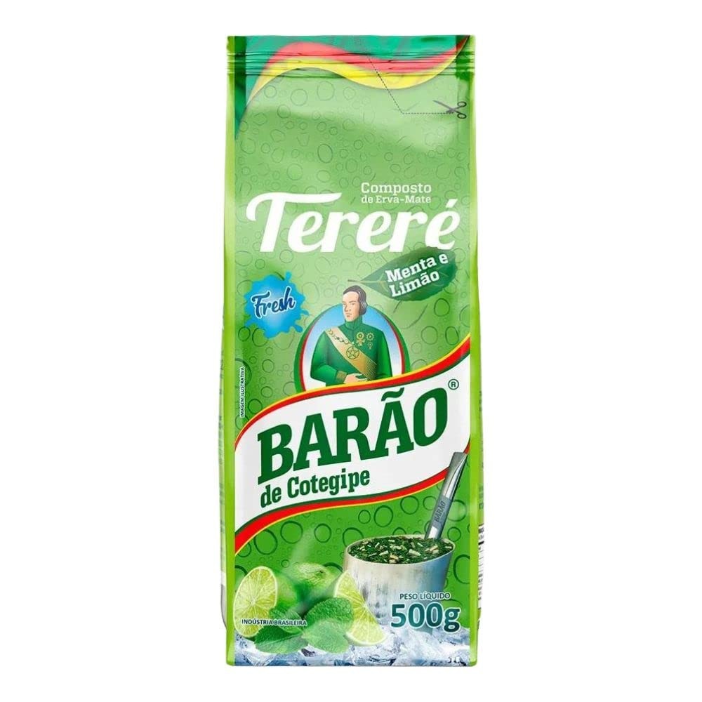 Erva Mate Tererê Fresh Menta e Limão Barão 500g