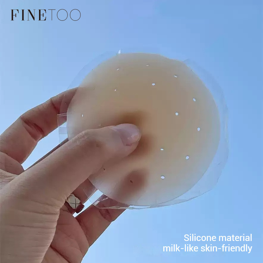 FINETOO Adesivos Para Mamilos Em Tons Respiráveis De Silicone Invisíveis Sob Vestidos E Tops em Oferta na Shopee