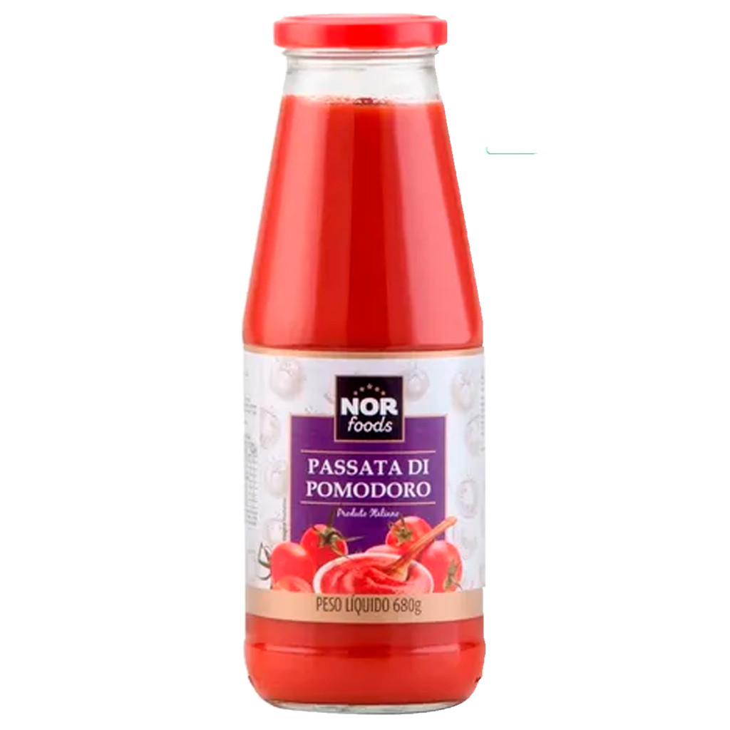 MOLHO DE TOMATE PASSATA DI POMODORO CLASSICA NOR FOODS 680G em Oferta na Shopee