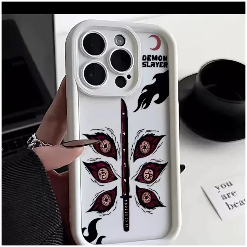 Capa Demon Slayer Para Samsung Galaxy A16 A06 A55 A54 A54 A53 A15 A14 A35 A34 A52 A73 A12 A13 A32 A23 A22 A26 A36 5G A24 - detalhe