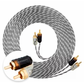 Cabo RCA Taramps PLUS 5 Metros Injetado Som Automotivo em Oferta na Shopee