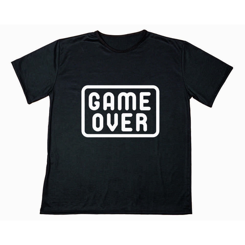 Blusa Camisa Personalizada Unissex Estampa GAME OVER Jogo Tecido 100% PolIéster Ótima Durabilidade