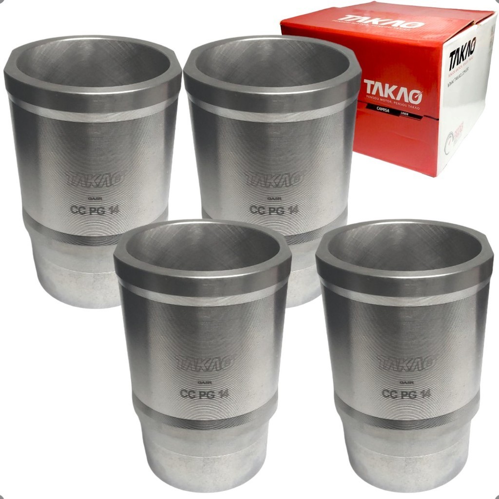 Jogo 4 Camisa De Cilindro Peugeot 106 205 206 207 208 Citroen C3 Aircross Picasso 1.4 1.5 8v em Oferta na Shopee