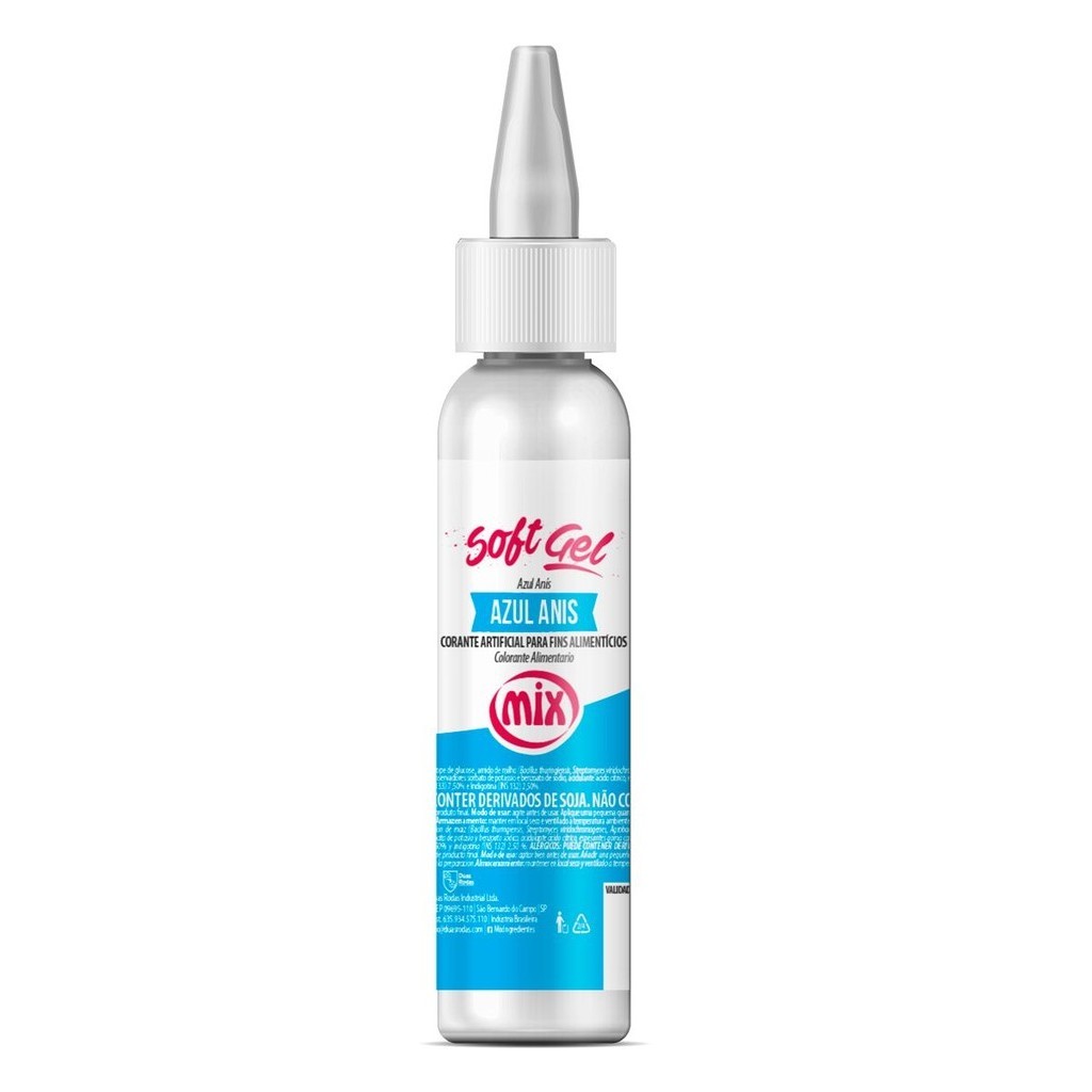 Corante Softgel Azul Anis 60g Mix