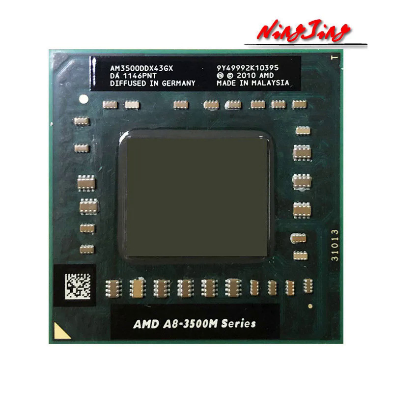 [Estoque pronto] amd A8-Series A8-3500M a8 3500m 1.5ghz Processador de cpu de processamento de fio quad-core am3500ddx43