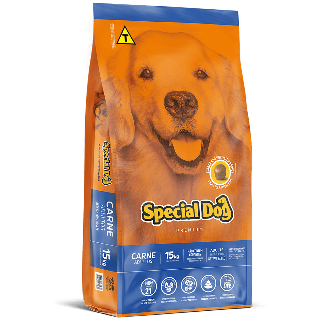 Ração Special Dog Premium Cão Adulto Sabor/Carne 15kg - Pets