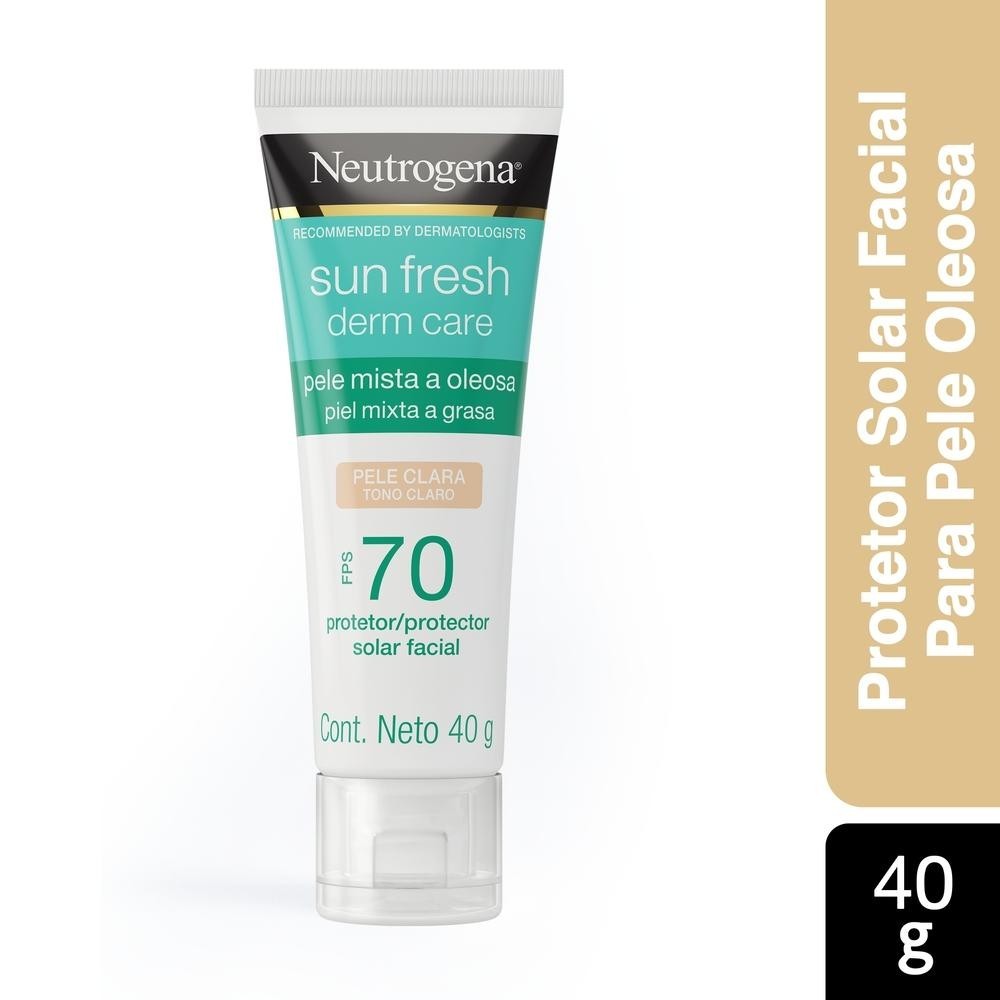 Protetor Solar Neutrogena Sun Fresh Pele Oleosa Clara FPS 70 40g