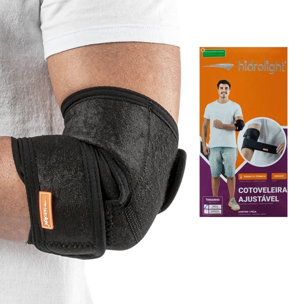 Cotoveleira Protetor de Cotovelo Ajustável Único Hidrolight em Oferta na Shopee