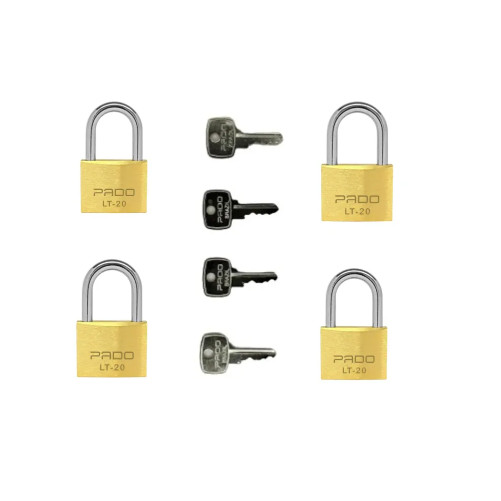 CADEADO LT-20MM 4 CHAVES IGUAIS PADO