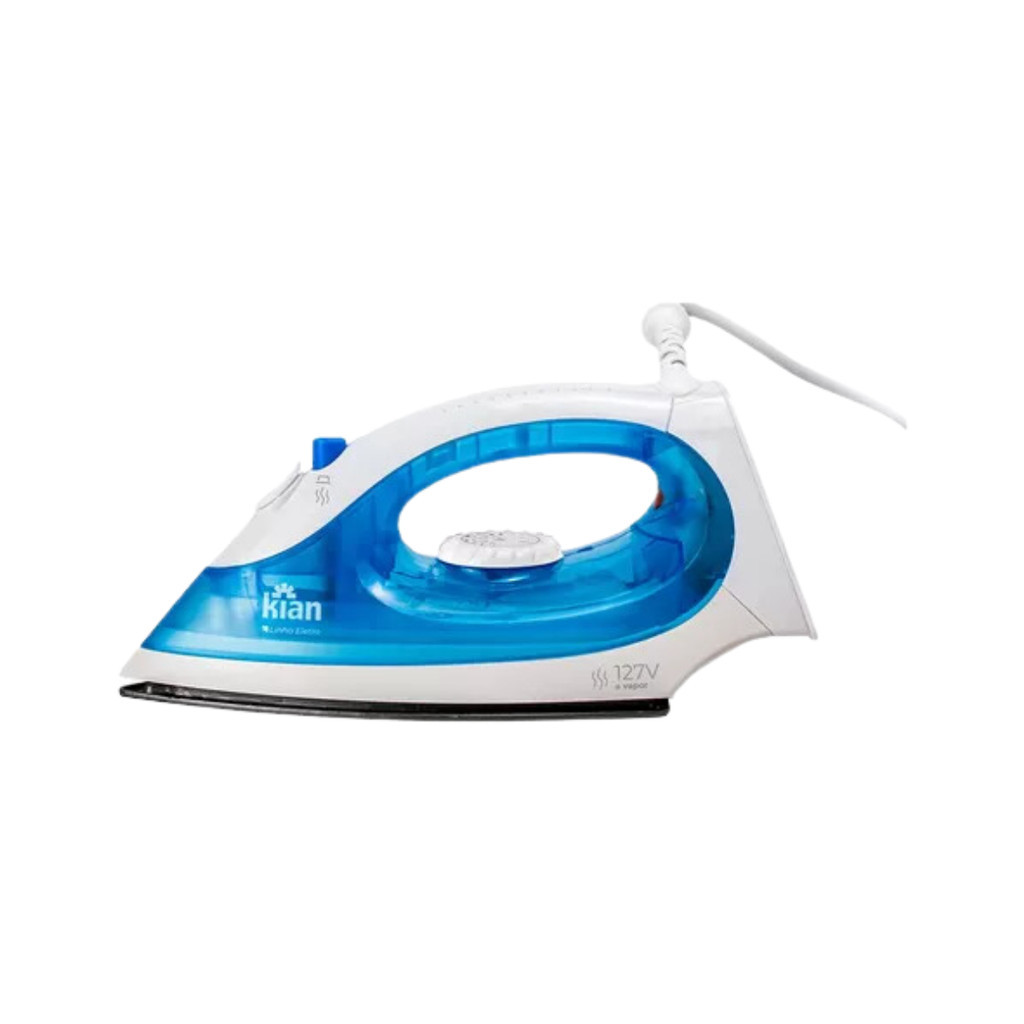 Ferro de passar 127v Ou 220v 1300w Azul  Kian Ferro a Vapor