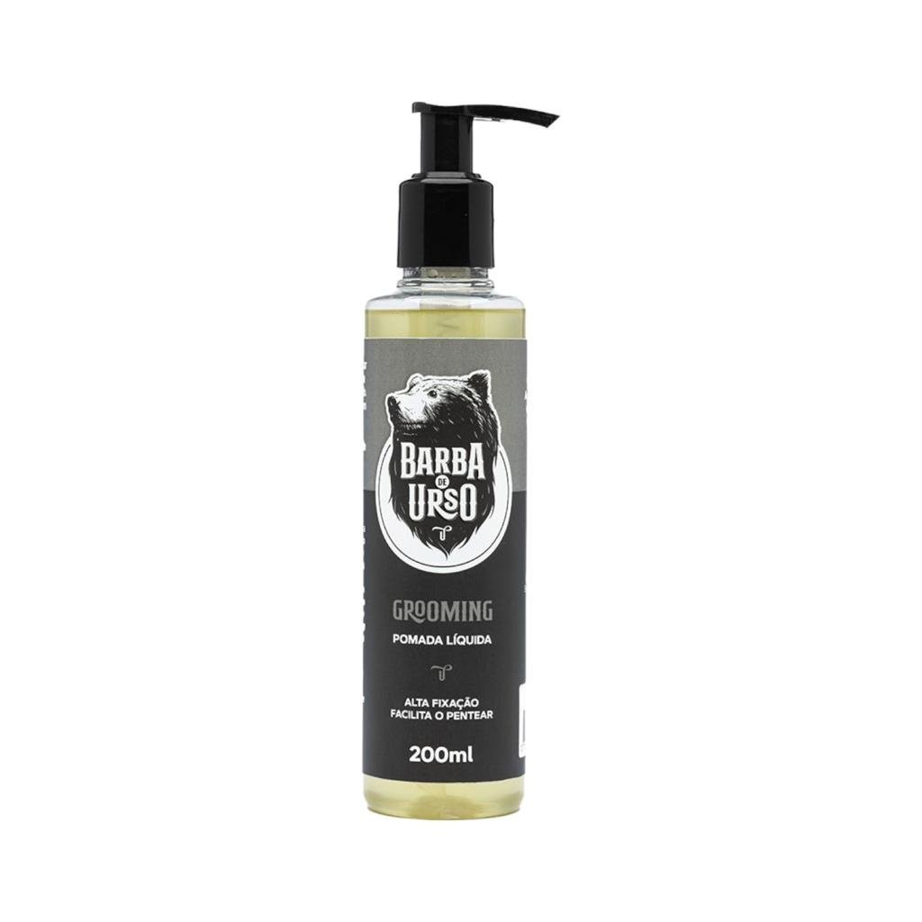 Grooming Pomada líquida modeladora de cabelo e Barba Barba De Urso 200ml
