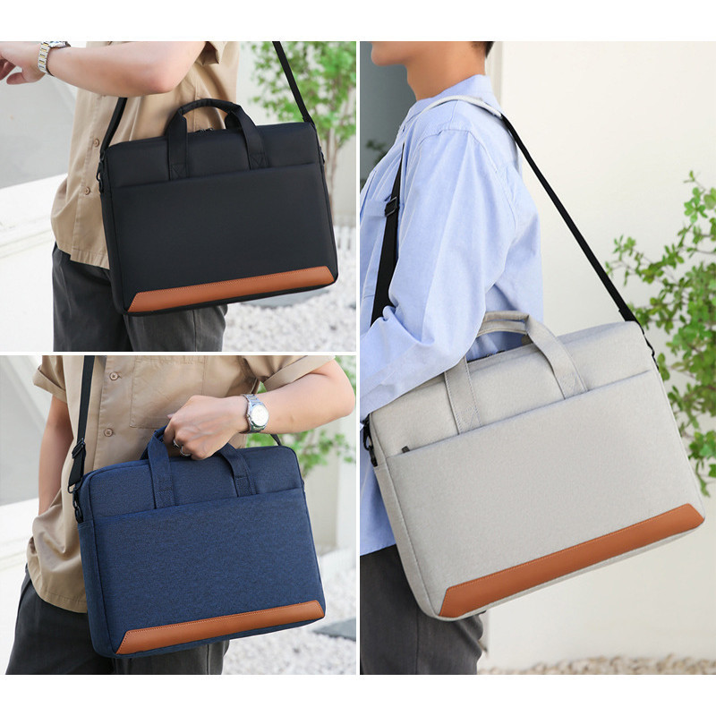 Pasta Portátil De Tecido Oxford Empresarial 15.6 Polegadas Tablet Notebook Laptop Bolsa Espessada À Prova De Choque Inte