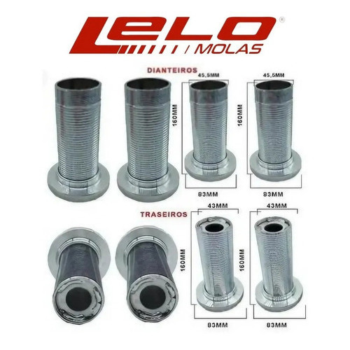 Kit 4 Tubos Rosca Slim Voyage Quadrado (g1) 1981/1996