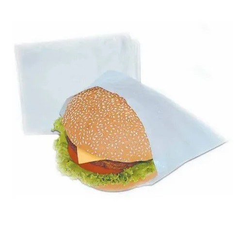 Embalagem para Hambúrguer Saco 19x14 cm Plástico Branco com 500 unidades