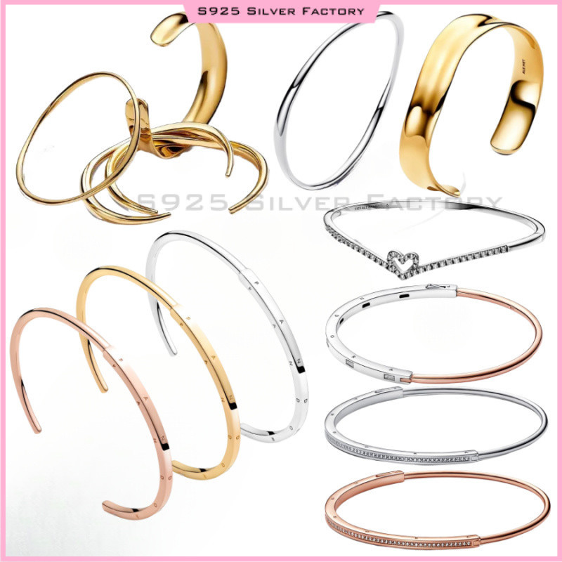 Pulseiras De Pulseira Em Formato Orgânico Para Mulheres Personalizada Estilos Signature Id Pavé 100 % Contas De Prata Es