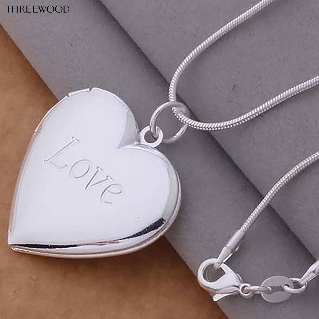 TWA-Memory Heart Necklace Mini Decorativo Elegante Pingente De Álbum Vintage Para