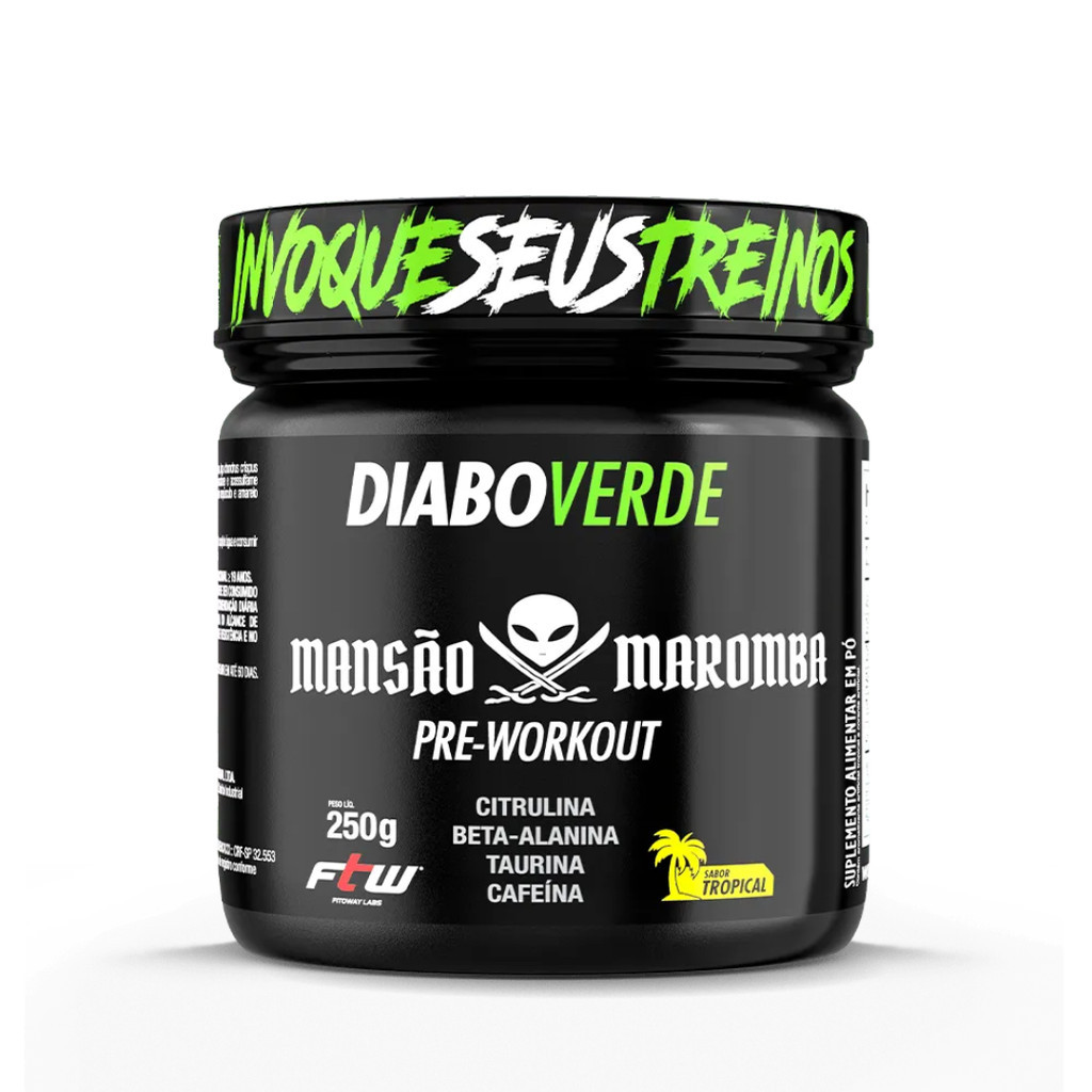 Diabo Verde Mansão Maromba 250g-Ftw Tropical C/Beta Alanina