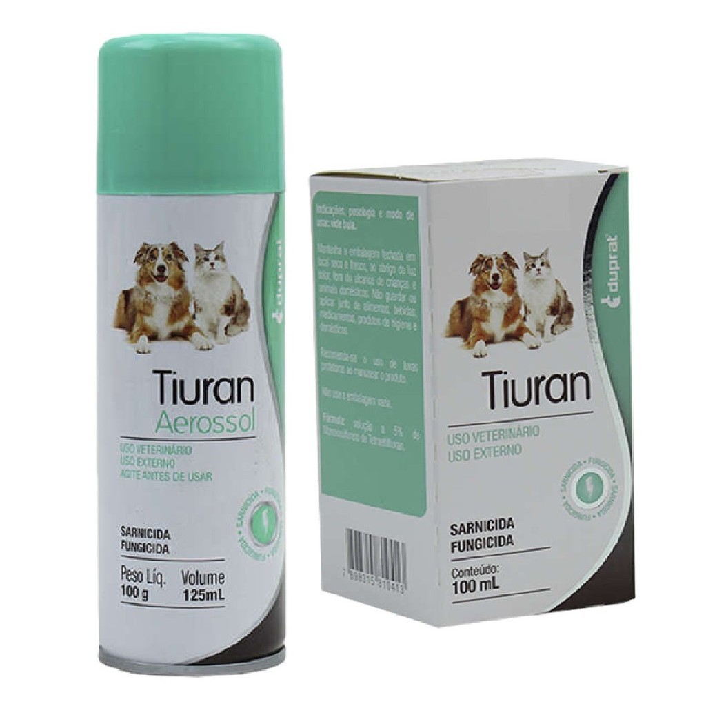 Kit Tiuran Aerossol Sarnicida + Solução Tiuran 100 ml