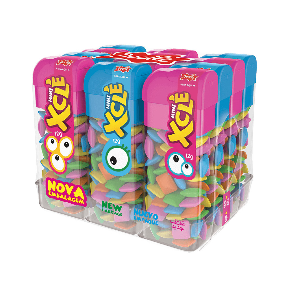 Mini Chiclete Pote com 12un de 12g cada - Docile - Food & Beverages