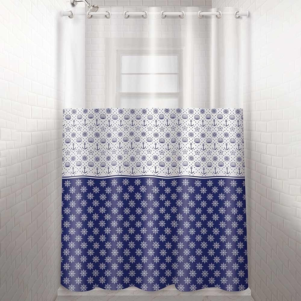 Cortina Box Vinil com Ihós 135x200cm Plast Leo Nautica - Home & Living