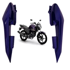 KIT PAR CARENAGEM RABETA TRASEIRA LATERAL ROXO METÁLICO FAZER 150 2024 2025 PARAMOTOS YAMAHA