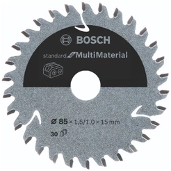 Disco de Serra Circular 85mm 30 Dentes Multimaterial Bosch Standard 2608837752