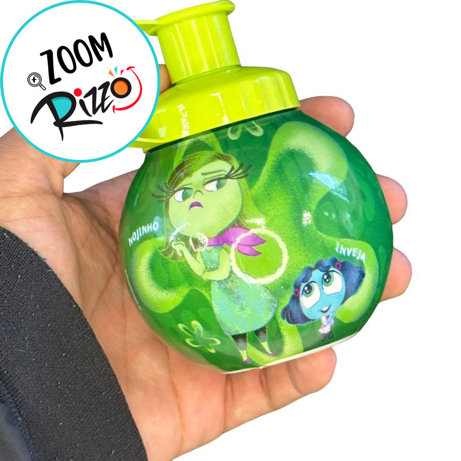 Garrafa Squeeze Bola Divertidamente - Verde - 250ml - 1 unidade - Rizzo · foto 2