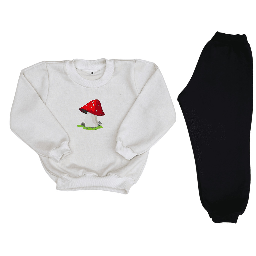 Conjunto Moletom Estampado Infantil Juvenil Gola Careca