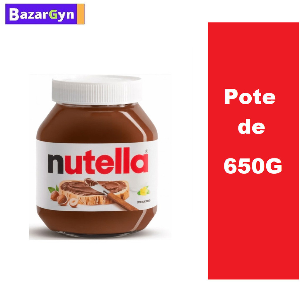 Nutella de 650g Creme de Avelã Ferrero com Cacau Pote Original
