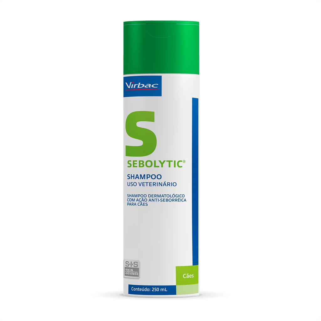 Sebolytic Virbac Shampoo Dermatológico para Cães e Gatos - 250 mL em Oferta na Shopee