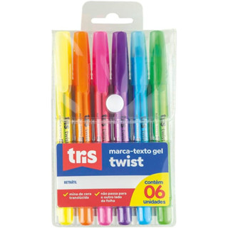 Marca Texto Gel Twist 6 Cores – Tris em Oferta na Shopee