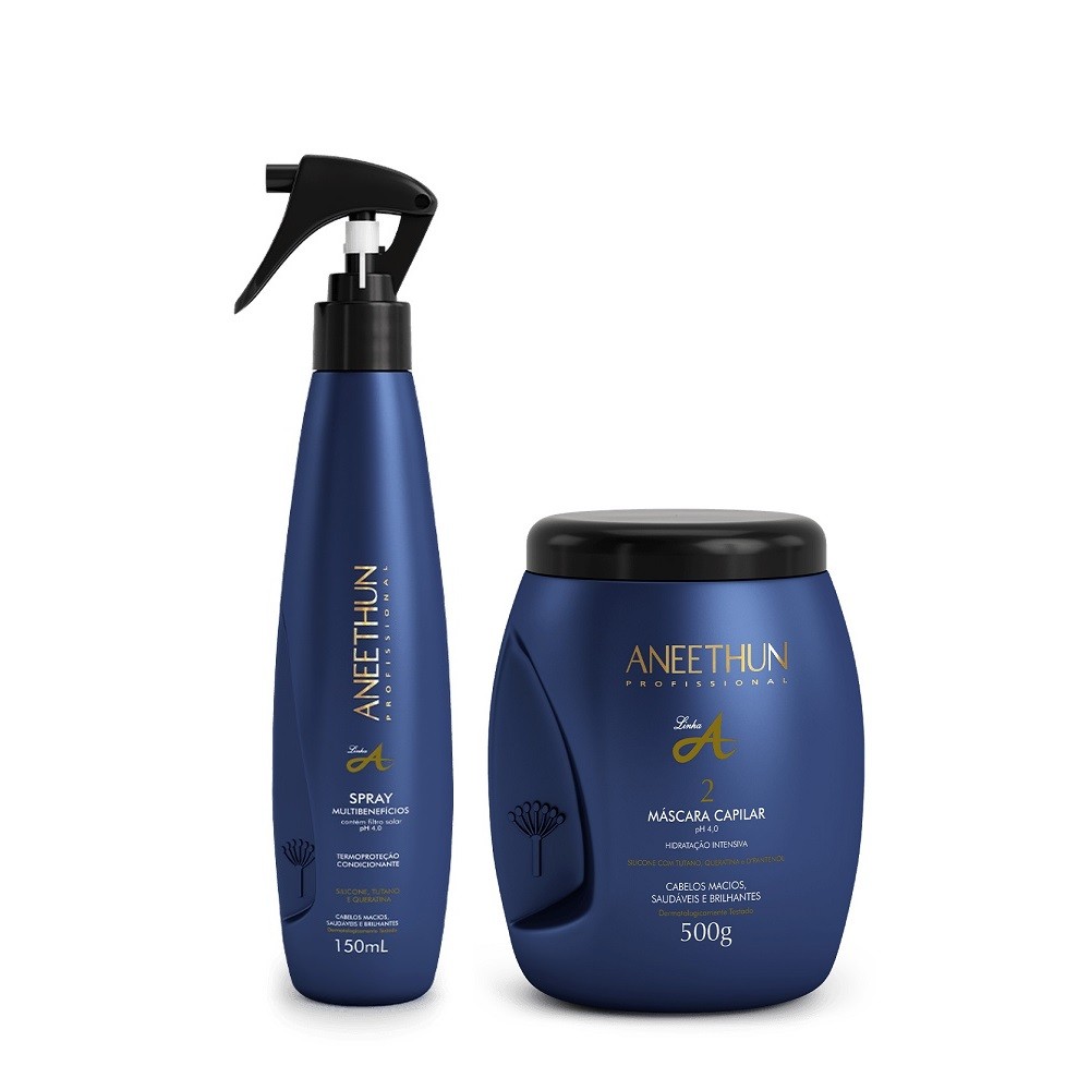 Aneethun Linha A  Máscara 500g + Spray Multibenefícios 150ml