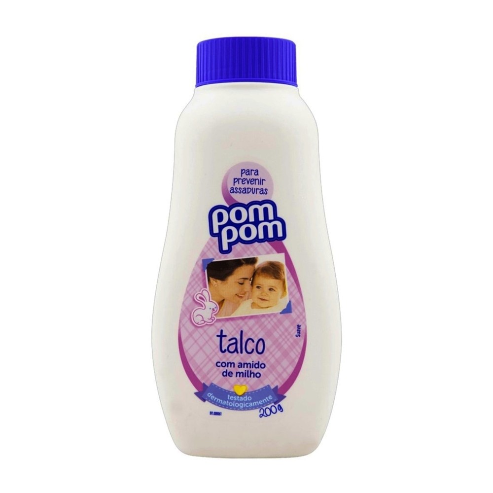 Talco Pom Pom 200g em Oferta na Shopee