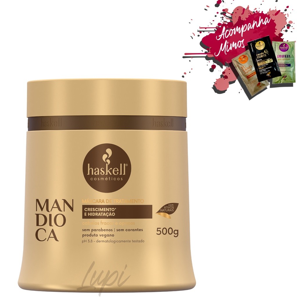 Mascara Haskell Mandioca 500g em Oferta na Shopee