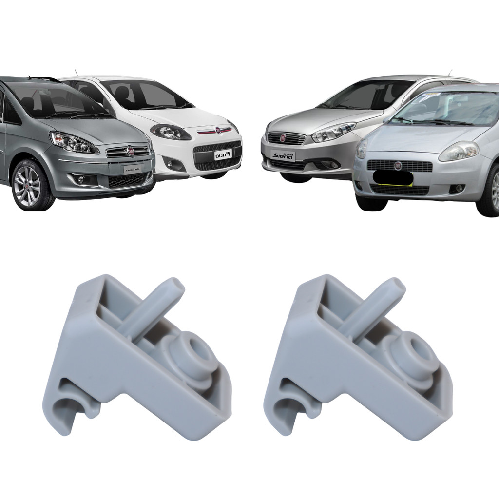 2 Presilha Suporte Do Quebra Sol Grand Siena Idea Palio Novo Punto