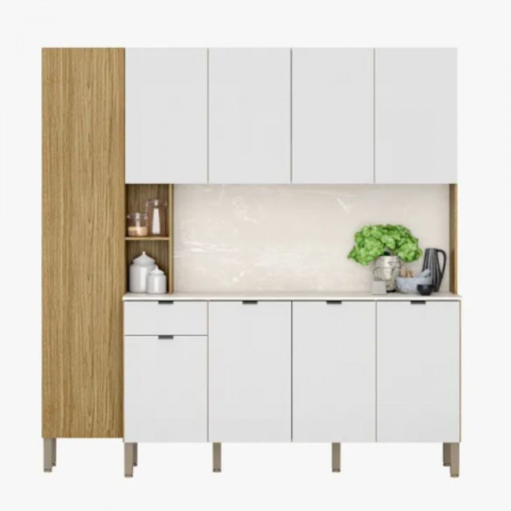 Cozinha Compacta Pulse Com Tampo 9 Portas 1 Gavetas Kits Paraná - Home & Living