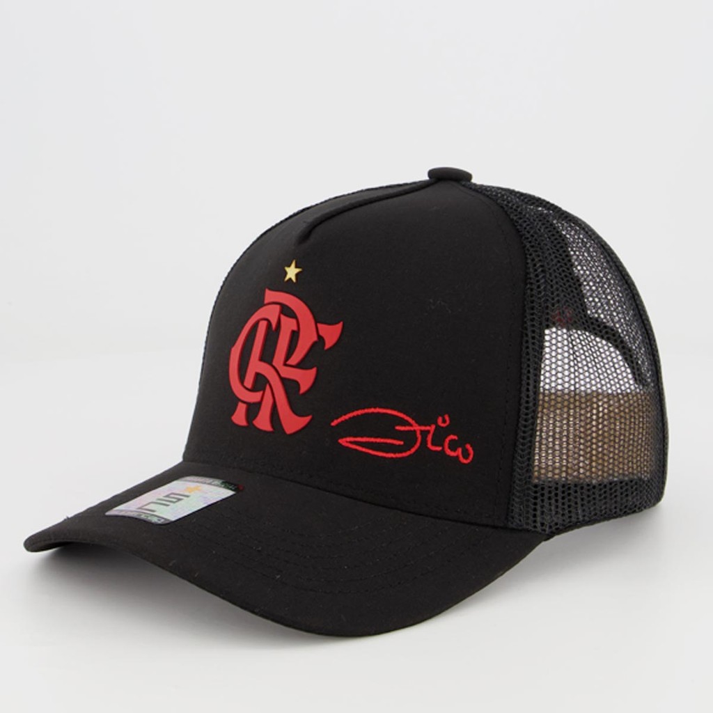 Boné Flamengo Zico Preto em Oferta na Shopee
