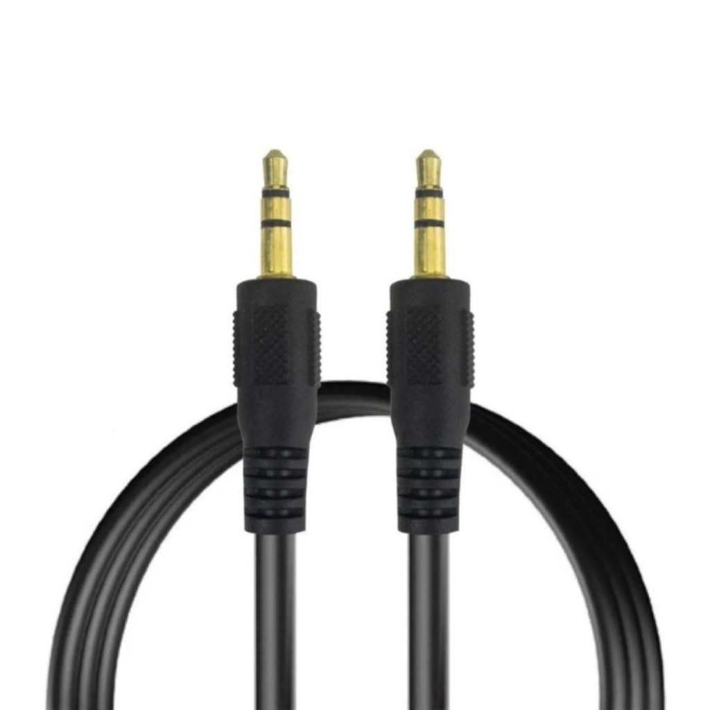 Oferta com 10 Cabo auxiliar de áudio estéreo P2 X P2 plug 3,5mm 1,4 metros em Oferta na Shopee